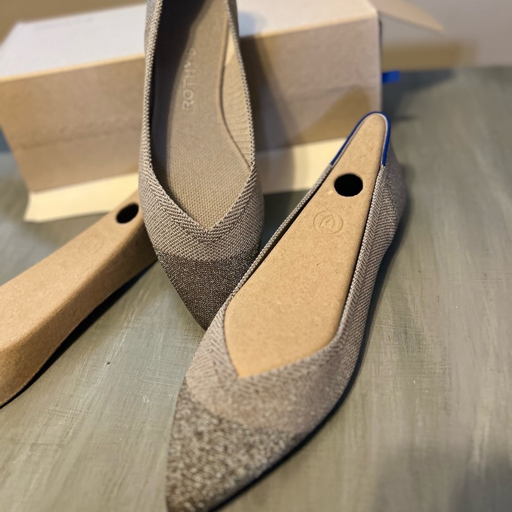 Rothy’s silver metallic size 8 like new